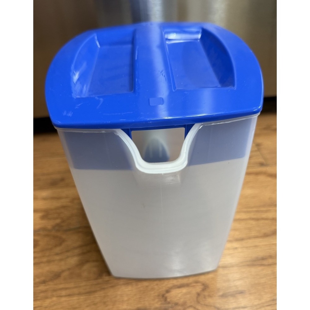 Mr. Coffee Iced Tea Maker Replacement 3 Quart Pitcher Blue Lid Rectangular TM75 - Picture 3 of 6
